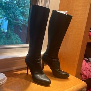 Jimmy Choo black leather boots size 38.5